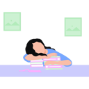 پیش‌نمایش فایل woman-sleeping-on-books-10992126 از پک مطالعه