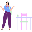 پیش‌نمایش فایل young-girl-standing-near-study-table-10992159 از پک مطالعه