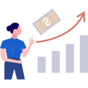 پیش‌نمایش فایل busiensswoman-looking-at-business-bar-graph-10890973 از پک امور مالی