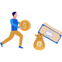 پیش‌نمایش فایل businessman-is-holding-a-dollar-coin-10890997 از پک امور مالی