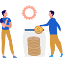پیش‌نمایش فایل businessman-is-saving-money-in-a-jar-10890899 از پک امور مالی