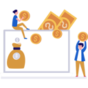پیش‌نمایش فایل businesswoman-and-businessman-holding-the-coins-10890953 از پک امور مالی
