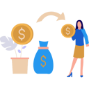 پیش‌نمایش فایل businesswoman-is-holding-a-dollar-coin-10890981 از پک امور مالی