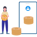 پیش‌نمایش فایل businesswoman-is-holding-dollar-coin-10891002 از پک امور مالی
