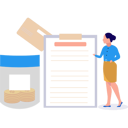 پیش‌نمایش فایل businesswoman-is-pointing-at-the-clipboard-10890977 از پک امور مالی