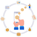 پیش‌نمایش فایل businesswoman-is-sending-money-online-10890962 از پک امور مالی