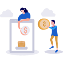 پیش‌نمایش فایل businesswoman-pointing-to-online-money-in-mobile-10890956 از پک امور مالی