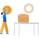 پیش‌نمایش فایل lady-is-holding-a-dollar-coin-10890998 از پک امور مالی