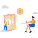 پیش‌نمایش فایل lady-is-working-on-the-laptop-10890960 از پک امور مالی