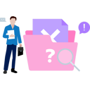 پیش‌نمایش فایل boy-is-standing-next-to-the-folder-10873925 از پک سوالات متداول