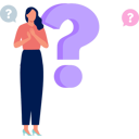 پیش‌نمایش فایل girl-is-standing-near-question-mark-10873910 از پک سوالات متداول