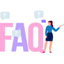 پیش‌نمایش فایل girl-standing-with-faq-sign-10873830 از پک سوالات متداول