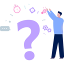 پیش‌نمایش فایل man-is-explaining-about-creative-layout-of-faq-10873930 از پک سوالات متداول