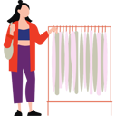 پیش‌نمایش فایل beautiful-girl-is-buying-clothes-10890536 از پک مد