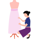 پیش‌نمایش فایل beautiful-girl-is-setting-clothes-on-the-mannequin-10890531 از پک مد