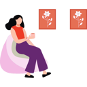 پیش‌نمایش فایل beautiful-girl-is-sitting-on-the-couch-10890457 از پک مد