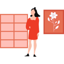پیش‌نمایش فایل beautiful-girl-is-standing-wearing-a-nice-dress-10890514 از پک مد