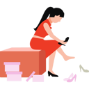 پیش‌نمایش فایل beautiful-girl-is-trying-black-heels-10890513 از پک مد