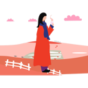 پیش‌نمایش فایل beautiful-lady-is-holding-coffee-cup-10890459 از پک مد