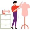پیش‌نمایش فایل boy-designing-cloth-on-mannequin-10890534 از پک مد