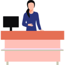 پیش‌نمایش فایل fashion-girl-is-standing-at-the-reception-desk-10890540 از پک مد