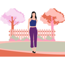 پیش‌نمایش فایل fashion-girl-is-standing-in-the-park-10890464 از پک مد