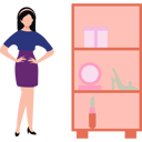 پیش‌نمایش فایل fashion-girl-is-standing-next-to-the-shelf-10890526 از پک مد
