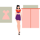 پیش‌نمایش فایل hot-lady-is-wearing-mini-dress-10890532 از پک مد