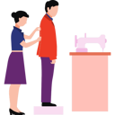 پیش‌نمایش فایل lady-tailor-is-measuring-clothes-10890551 از پک مد