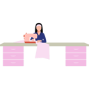 پیش‌نمایش فایل lady-tailor-is-sewing-the-clothes-10890533 از پک مد