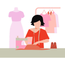 پیش‌نمایش فایل lady-tailor-is-sewing-the-clothes-10890539 از پک مد