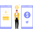 پیش‌نمایش فایل businessman-showing-secure-payment-transfer-10731251 از پک کیف پول دیجیتال