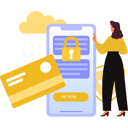 پیش‌نمایش فایل girl-is-pointing-to-the-transaction-on-the-mobile-10731238 از پک کیف پول دیجیتال