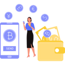 پیش‌نمایش فایل girl-is-sending-money-from-mobile-10731216 از پک کیف پول دیجیتال
