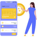 پیش‌نمایش فایل girl-looking-at-a-crypto-portfolio-10731241 از پک کیف پول دیجیتال