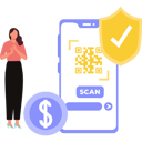 پیش‌نمایش فایل girl-looking-at-bar-code-for-protection-10731218 از پک کیف پول دیجیتال