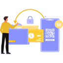 پیش‌نمایش فایل man-is-pointing-towards-the-cashback-payment-10731224 از پک کیف پول دیجیتال
