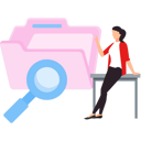 پیش‌نمایش فایل businesswoman-is-pointing-at-the-folder-10928166 از پک بزرگ‌نمایی