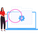 پیش‌نمایش فایل businesswoman-is-showing-setting-of-folder-on-laptop-10928146 از پک بزرگ‌نمایی