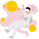 پیش‌نمایش فایل astronaut-boy-happy-in-space-11085297 از پک فضانورد