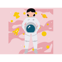 پیش‌نمایش فایل astronaut-girl-holding-laptop-11085298 از پک فضانورد