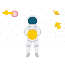 پیش‌نمایش فایل astronaut-looking-at-different-planets-11085294 از پک فضانورد