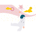 پیش‌نمایش فایل astronaut-towing-alien-in-space-11085292 از پک فضانورد