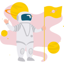 پیش‌نمایش فایل astronaut-waving-in-space-11085306 از پک فضانورد