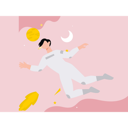 پیش‌نمایش فایل space-boy-floating-in-space-11085330 از پک فضانورد