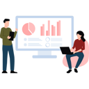 پیش‌نمایش فایل boy-and-girl-working-on-business-statistics-11086164 از پک تحلیل داده‌های کلان