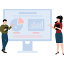 پیش‌نمایش فایل businesswoman-and-businessman-giving-business-presentation-11086141 از پک تحلیل داده‌های کلان