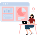 پیش‌نمایش فایل businesswoman-working-on-business-graphs-11086224 از پک تحلیل داده‌های کلان