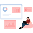 پیش‌نمایش فایل woman-working-on-business-graph-11086202 از پک تحلیل داده‌های کلان
