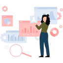 پیش‌نمایش فایل woman-working-on-business-on-graph-11086212 از پک تحلیل داده‌های کلان